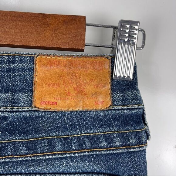 True Religion Distressed Flap Pocket Low Rise Julie Skinny Jeans Women's Sz 25 - Picture 6 of 10